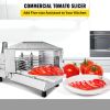 VEVOR Commercial Tomato Slicer 3/8" Heavy Duty Tomato Slicer Tomato Cutter with Built in Cutting Board for Restaurant or Home Use