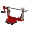 3-in-1 Stainless Steel Hand-cranking Apple Peeler Slicer Peeler Red--YS
