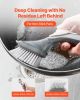 VEVOR Soap Dispensing Dish Brush, Kitchen Scrub Brushes with 3 Brush Heads, Dish Cleaning Brushes with PP Handle and Curved Bristles, Ideal for Pots