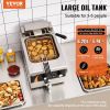 Commercial Electric Deep Fryer Countertop Deep Fryer 1750W 9Qt /8.5 L