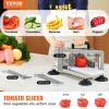 VEVOR Commercial Tomato Slicer, 1/4"+3/8"+3/16" Tomato Cutter Slicer, Stainless Steel Heavy Duty Tomato Slicer Machine