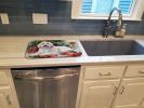 Coton De Tulear Cozy Christmas Dish Drying Mat Absorbent Dish Drying Mat Pad for Kitchen Counter Dish Drainer Mat for Countertop, 14 x 21", Multicolor