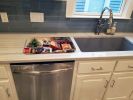 Corgi Cozy Christmas Dish Drying Mat Absorbent Dish Drying Mat Pad for Kitchen Counter Dish Drainer Mat for Countertop, 14 x 21", Multicolor