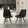 A set of 2 dining bar chairs without armrests is suitable for home, kitchen, dining room, bar and coffee shop