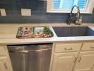 French Bulldog Christmas Cookies Dish Drying Mat Absorbent Dish Drying Mat Pad for Kitchen Counter Dish Drainer Mat for Countertop, 14 x 21"