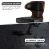 Bar Stools Set of 2 Seat Adjustable Height 25.2-33.8IN - Bentwood Swivel Barstools with Back & Footrest - PU Leather Upholstered Bar Chair for Bar
