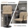 The back of the bar counter chair is equipped with a height-adjustable pull rod, which can be adapted to bars or islands of different heights